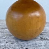 Turned wooden ball bedside lamp 1990