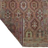 Tapis Kilim Turc Vintage Élégant 166x288 cm Laine Fait Main