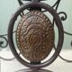 Wrought iron and bronze butcher's table