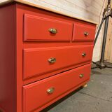 Commode vintage poignées laitons
