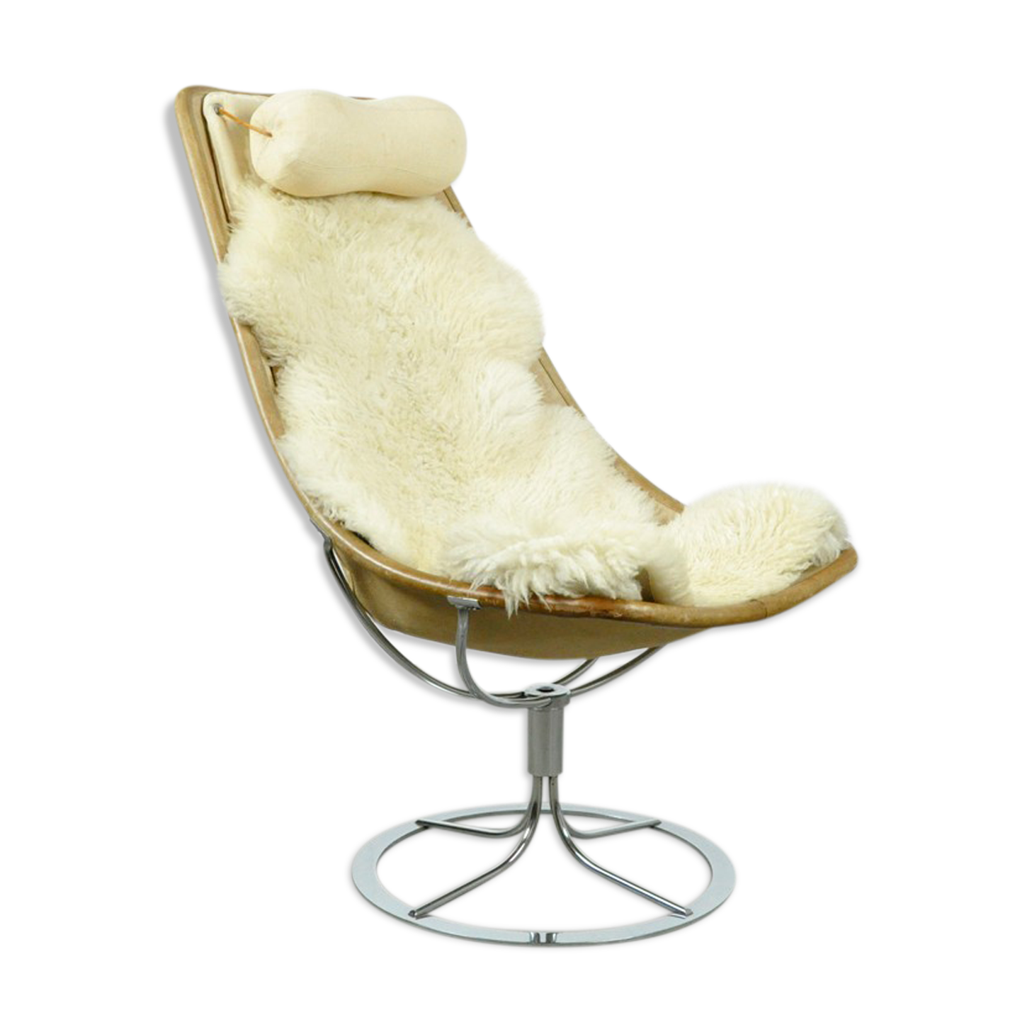 Vintage iconic swivelchair ‘Jetson’ by Bruno Mathsson for Dux, Sweden 1970s