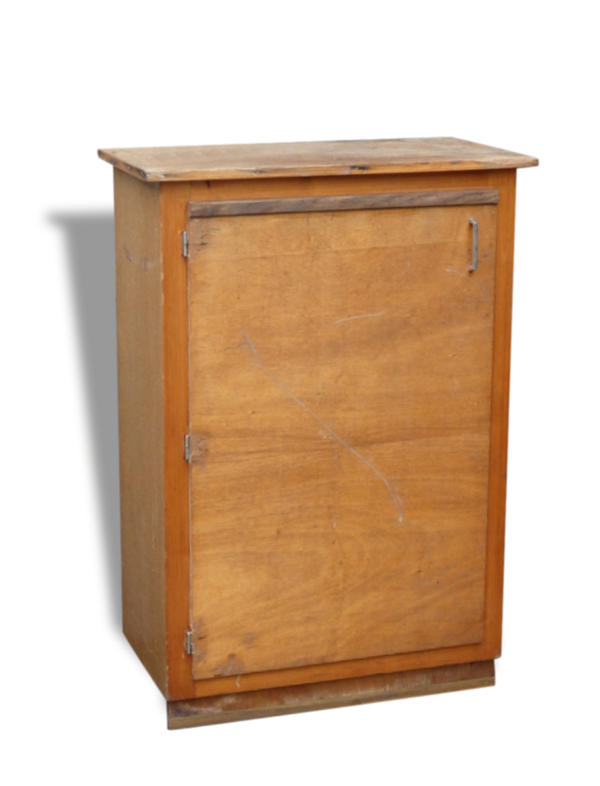 Old wardrobe of chemist