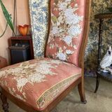 Chair with high backrest with japanese fabric