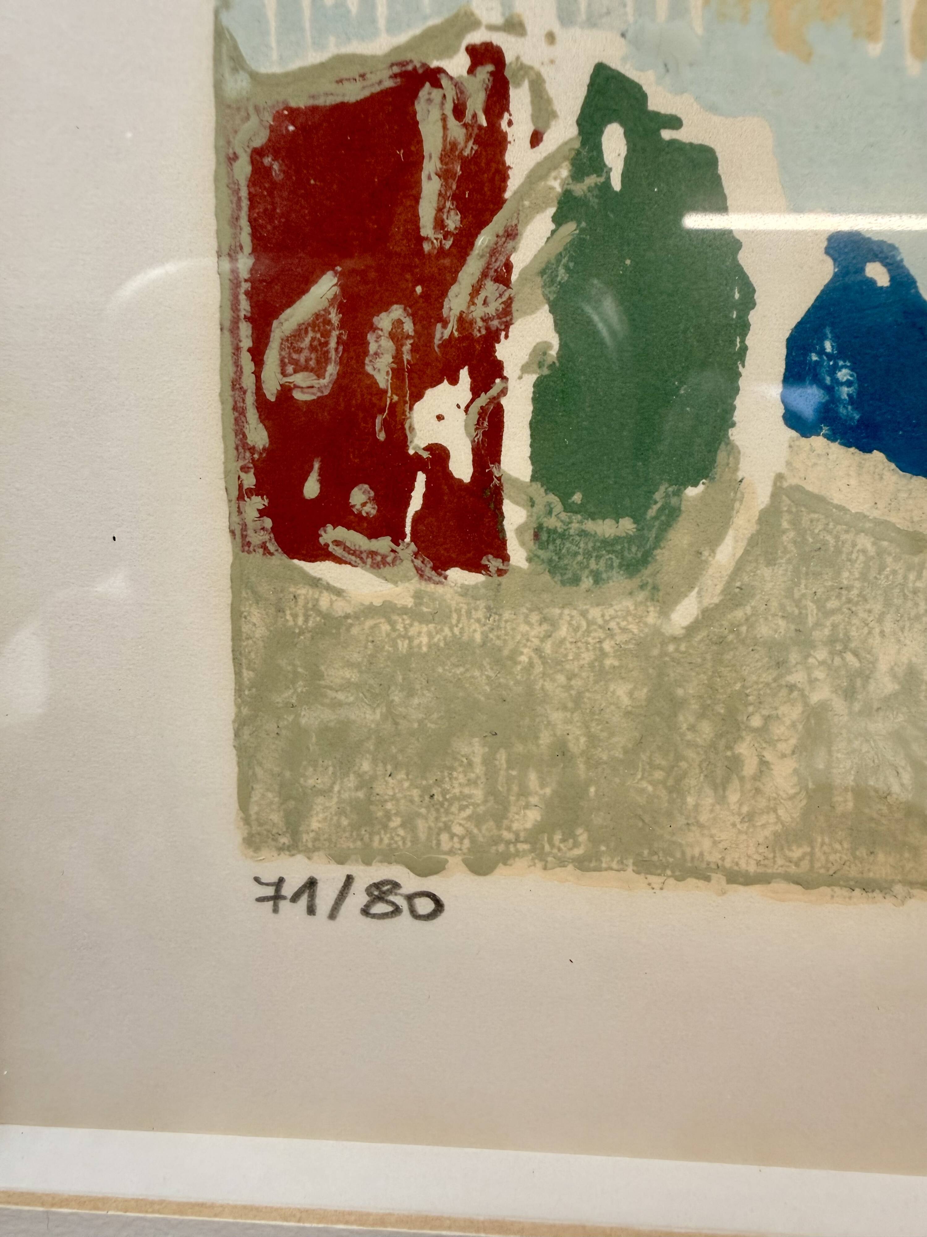 Silkscreen by Georges Roudneff – numbered print 71/80 – framed