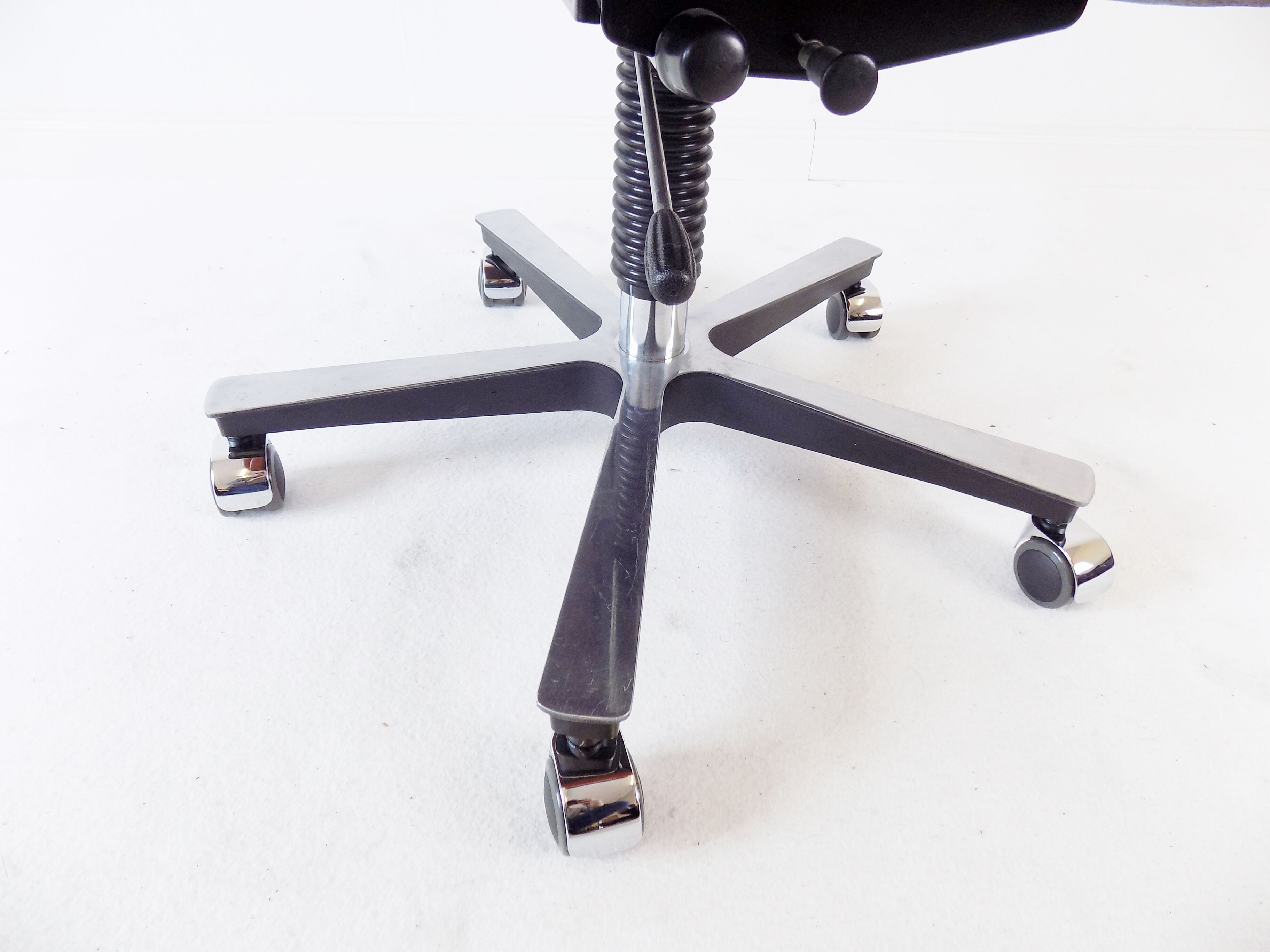 Ring Mekanikk leather office armchair 60's