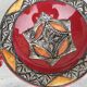 Vintage Moroccan ceramic and stone dish