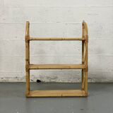 Rattan wall shelf
