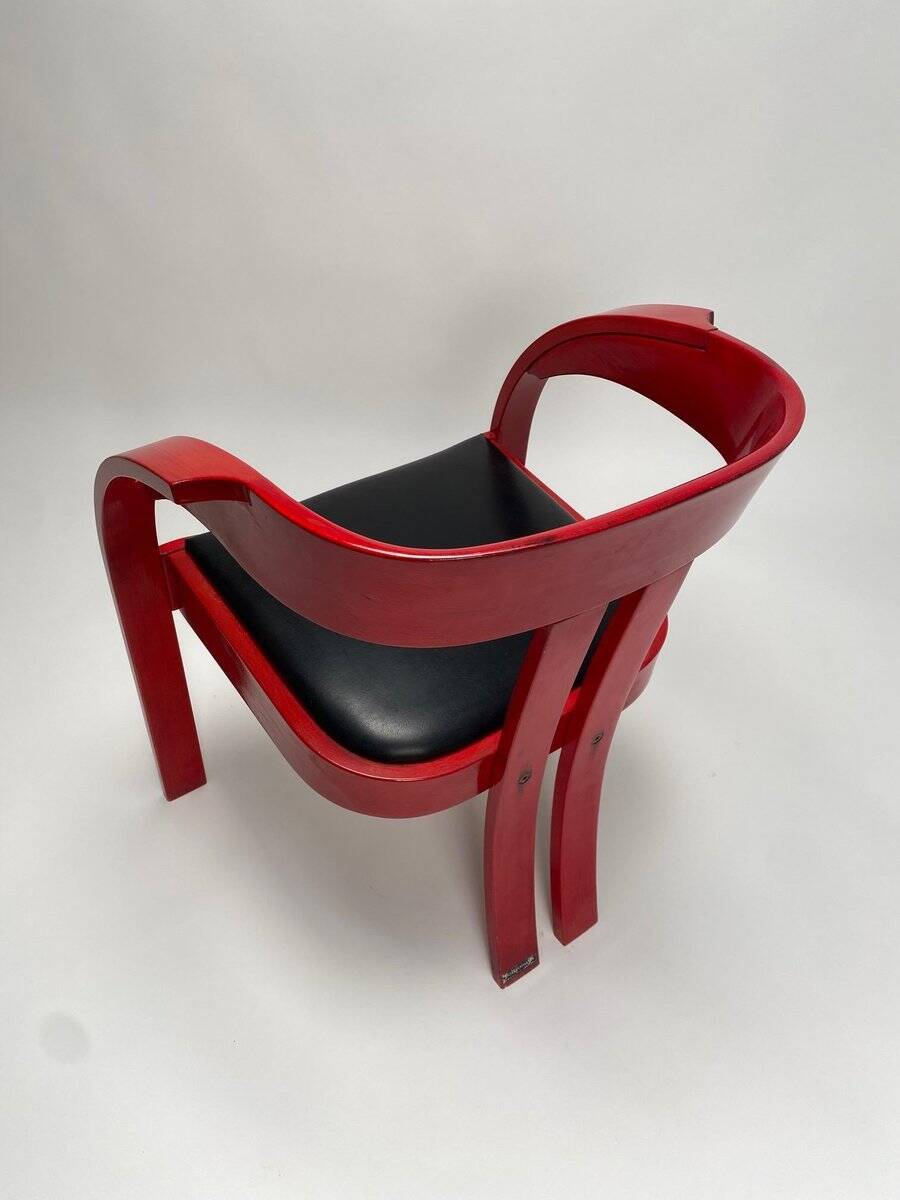 Elisa Armchairs by Giovanni Battista Bassi, 1960s, Set of 4