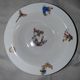 2 bowls of porridge child porcelain of Limoges art deco period
