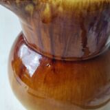 Glazed ceramic pitcher