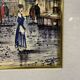 Italian School: oil on canvas mounted on panel circa 1900 view of Milan