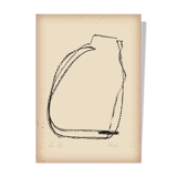 Original oil pastel drawing "Études"