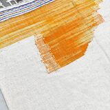 Kilim berber Moroccan ecru with colorful patterns 330x220cm