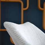 Ivory square shell chair