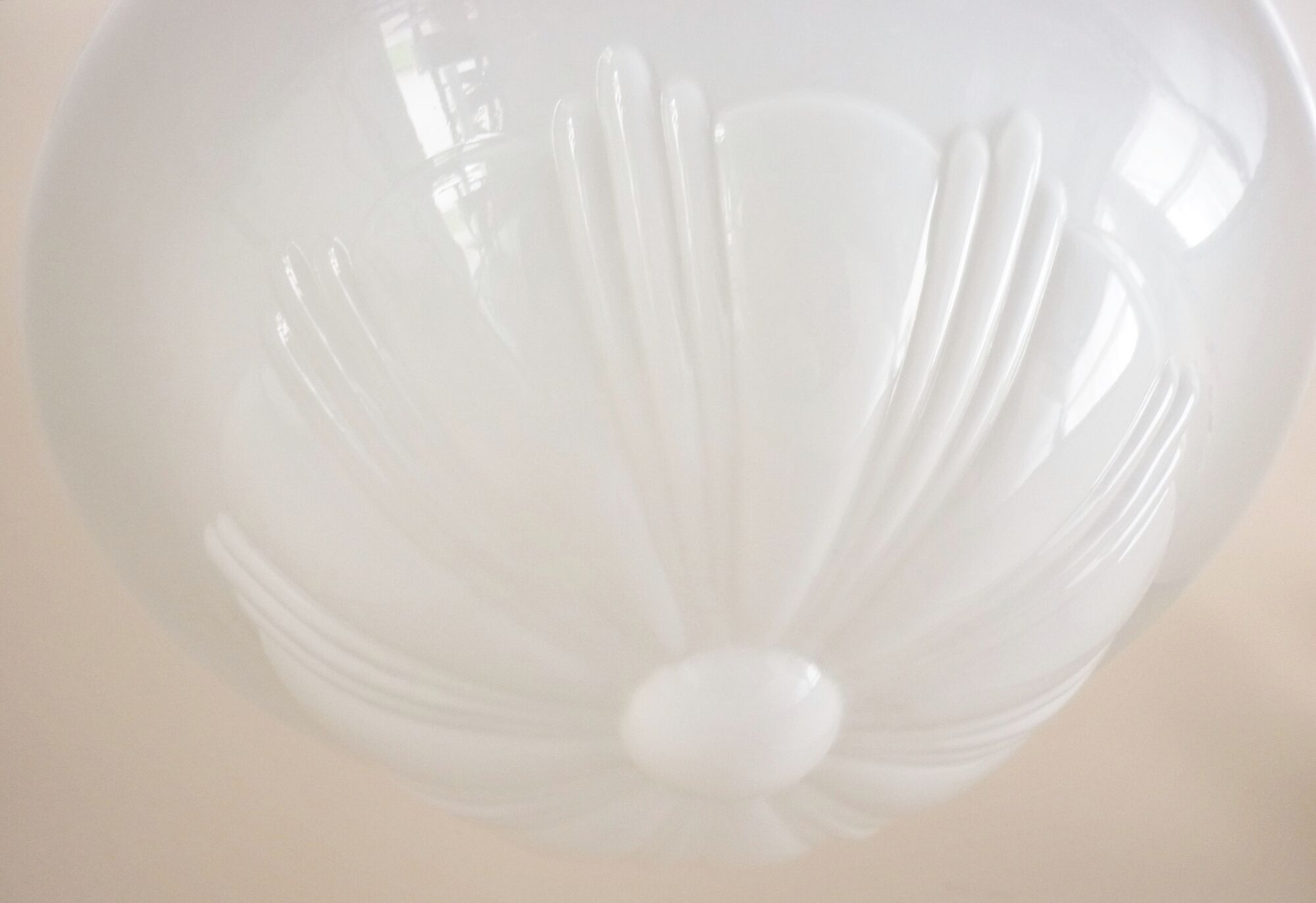 Pendant lamp, lamp, old globe opaline glass, geometric shapes, art deco, 1930