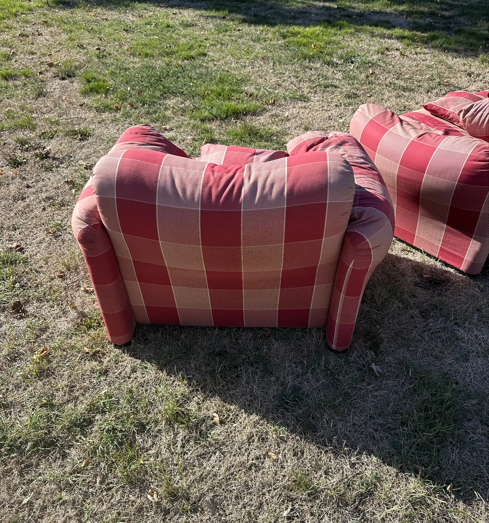 3-seater sofa and 2 armchairs Cassina Maralunga by Vico Magistretti