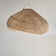 Small rattan lampshade in the shape of a braided hat