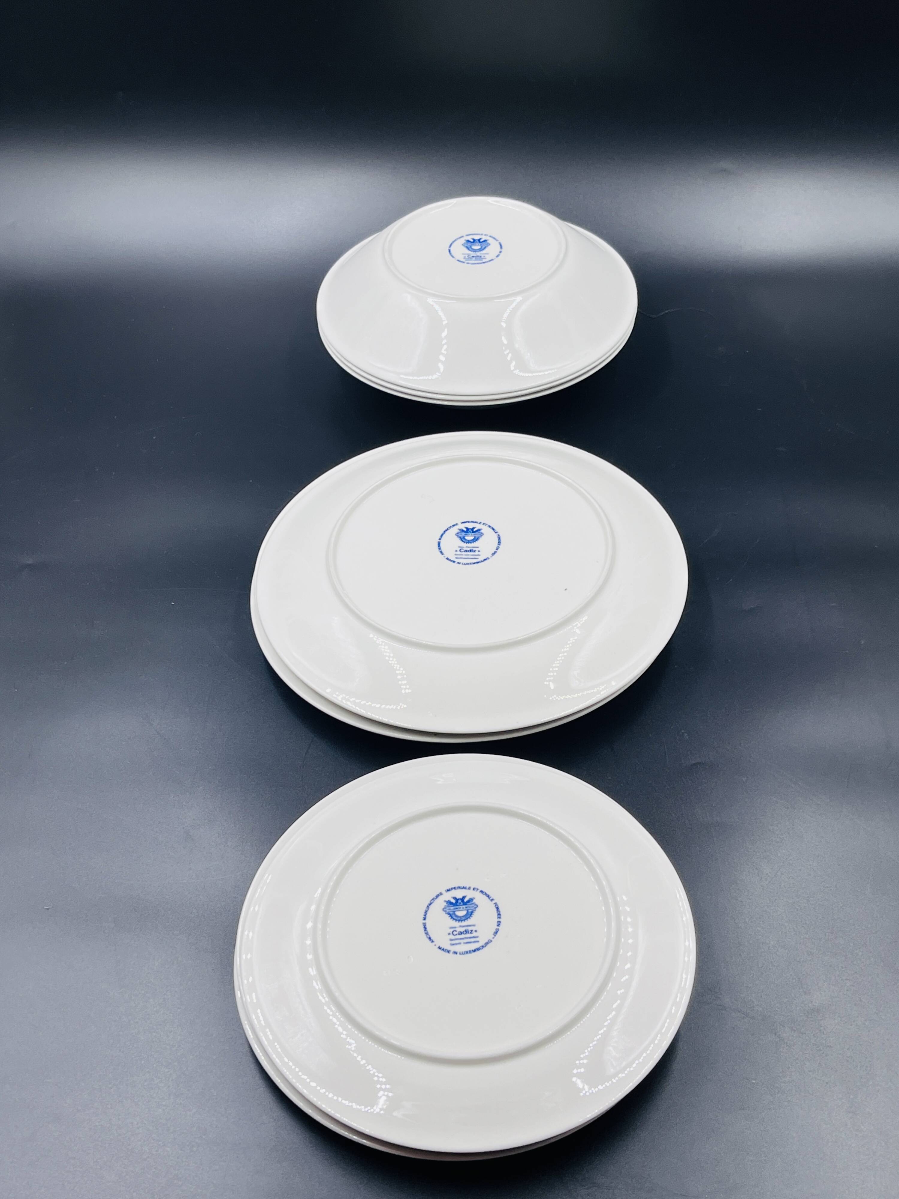 Set of 9 vintage Cadiz plates – Villeroy & Boch – 1960s–1970s