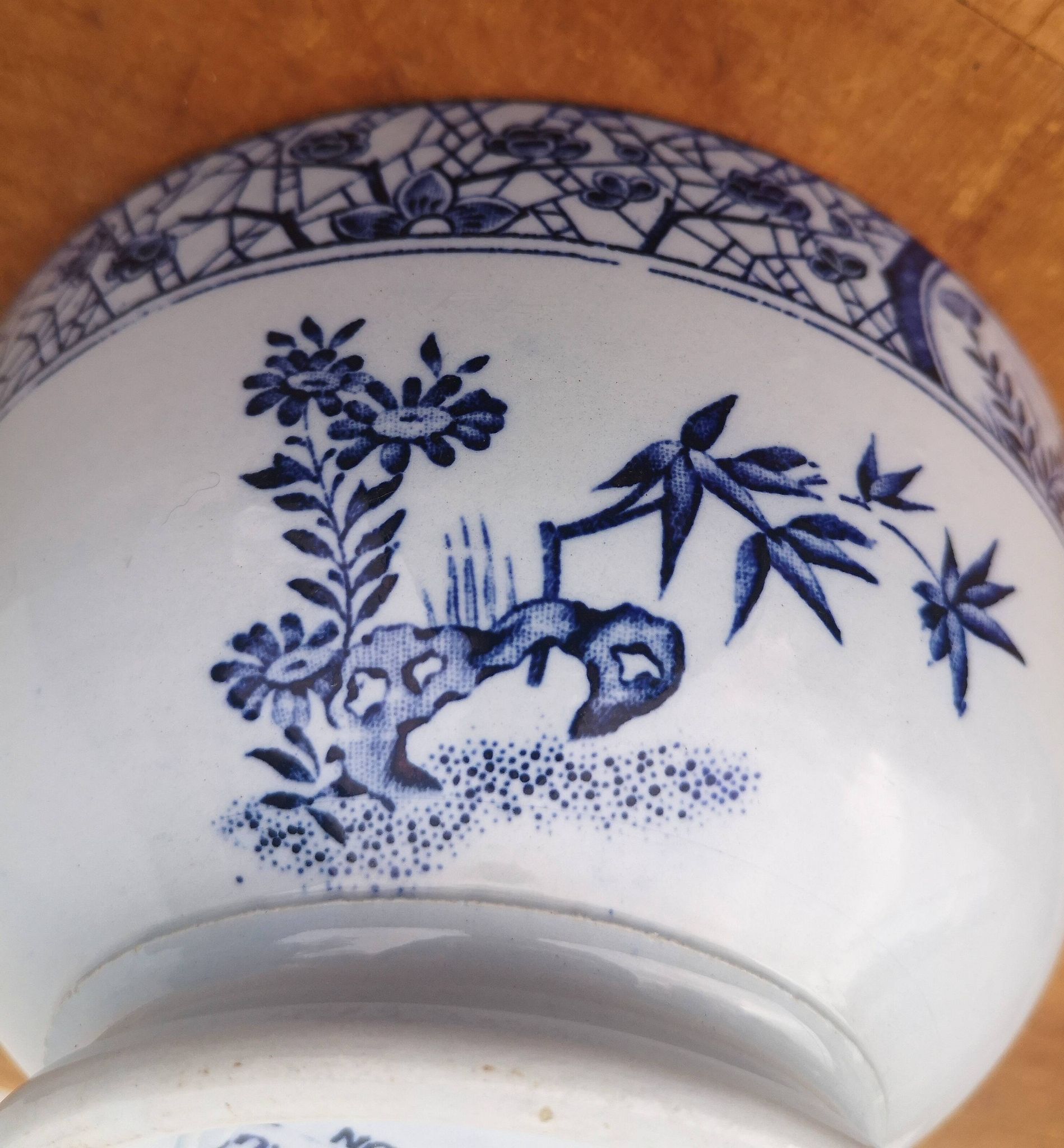 Old collection bowl Creil and Montereau model Japan