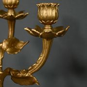 Paire de candélabres en régule doré et onyx – 1940