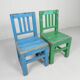 Set of 2 vintage children's chairs, 1950s