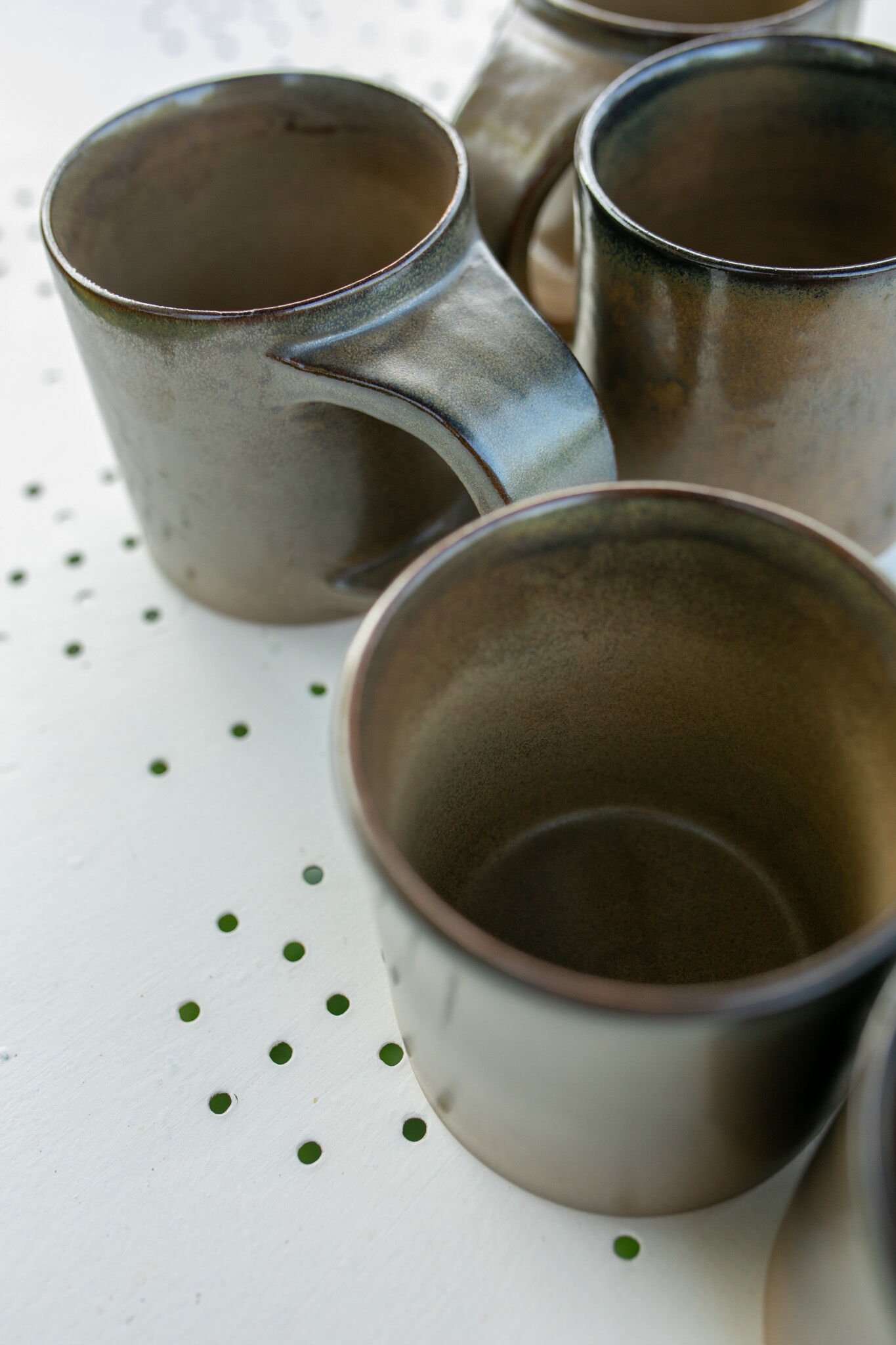 Set of 5 Arts Céram stoneware cups