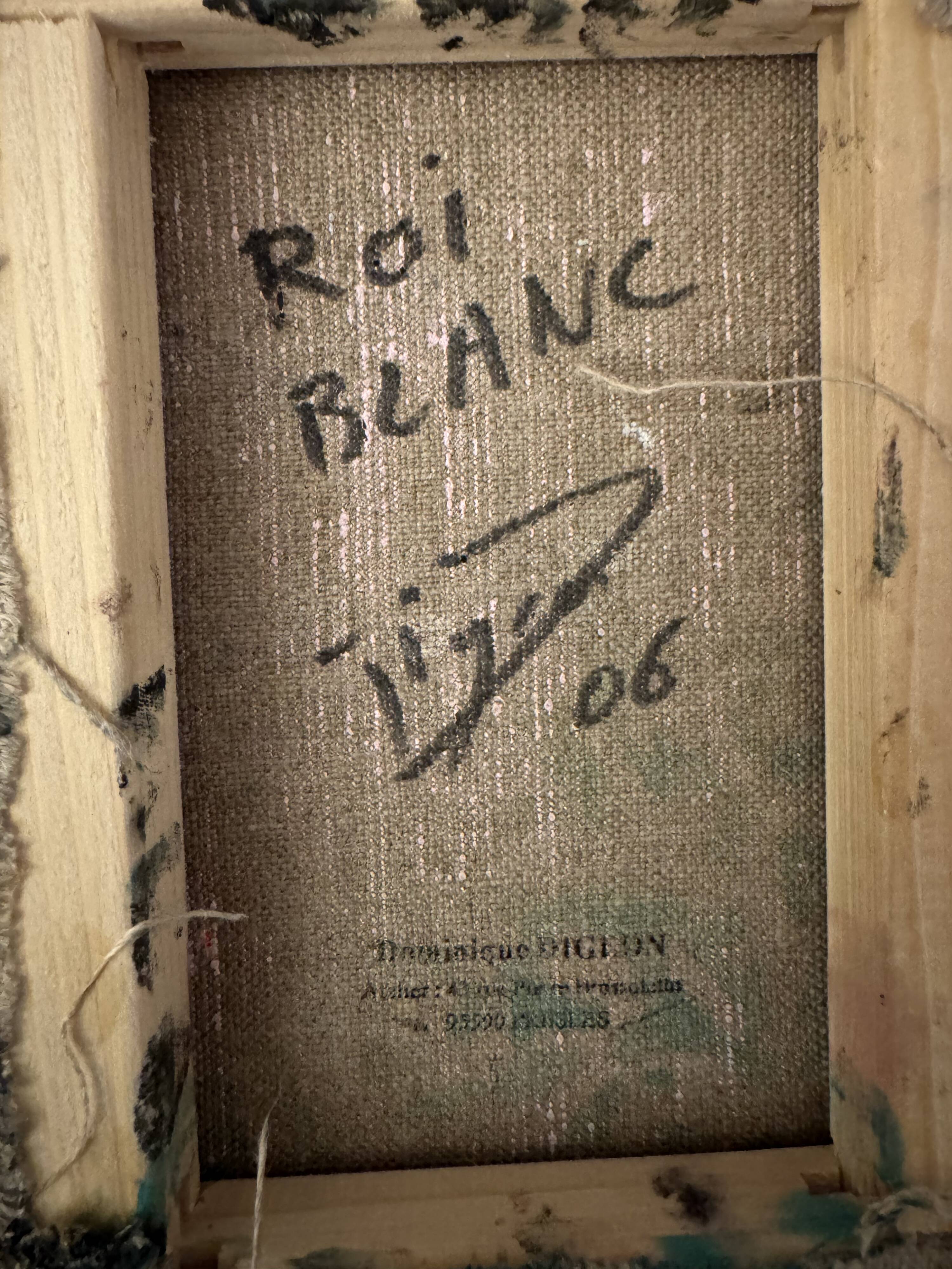 Mixed media on canvas Dominique Digeon – “The White King”, 2006