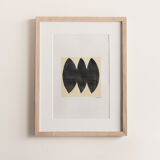 Painting on paper abstract illustration without frame