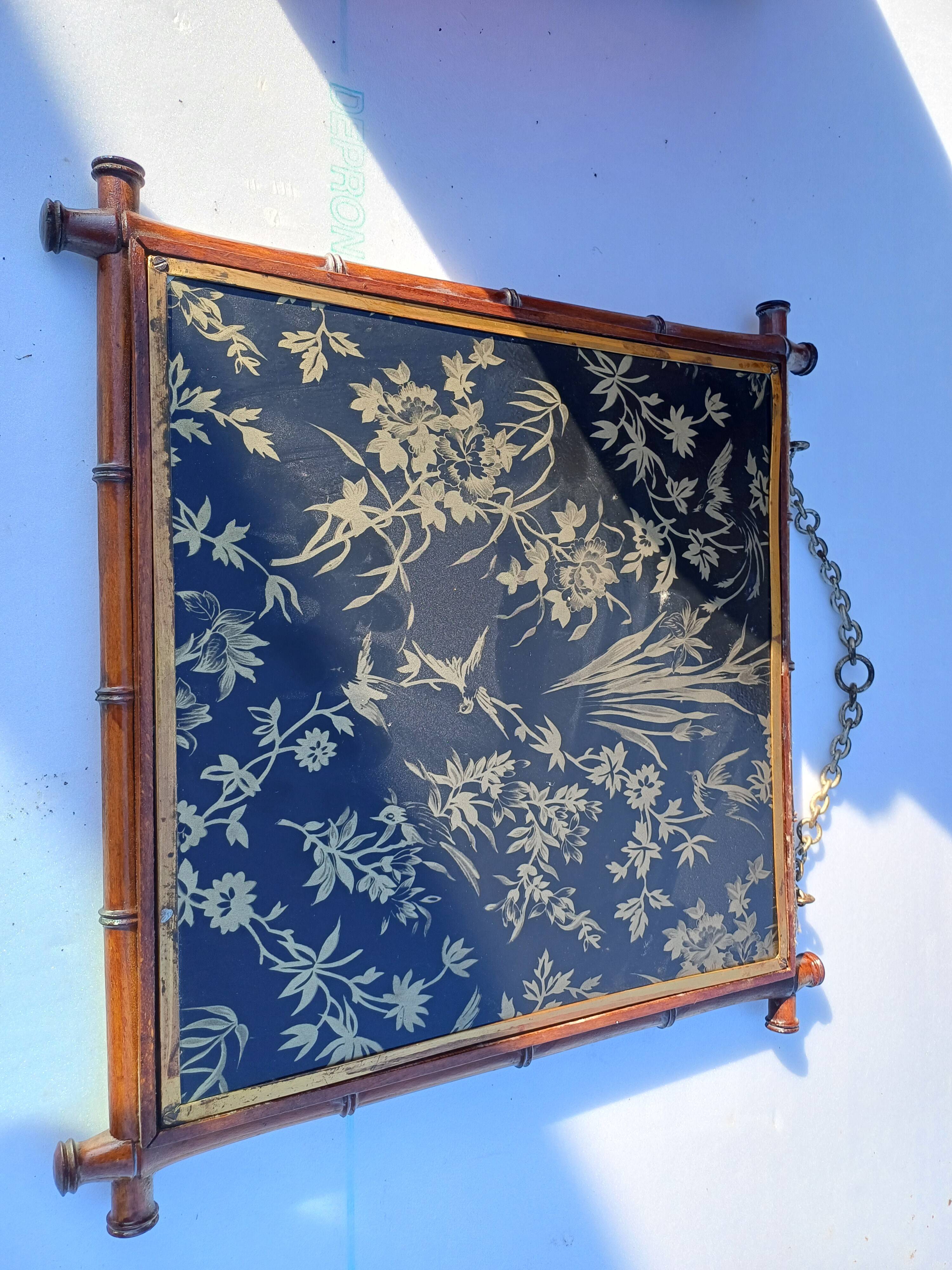 Miroir Triptyque 1876 : L.B