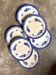 6 Staffordshire blue ironstone dinner plates