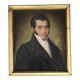 Portrait masculin pastel milieu du XIXème siècle