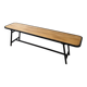 Mango wood and metal bench – industrial style – 161 cm
