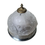 Art Deco frosted glass ceiling lamp