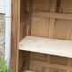 Art Deco bonnetière wardrobe from Paris in raw and solid oak.