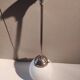 Art deco ball opaline white type brewery lamp