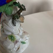Perroquet en porcelaine de Saxe 19e signée