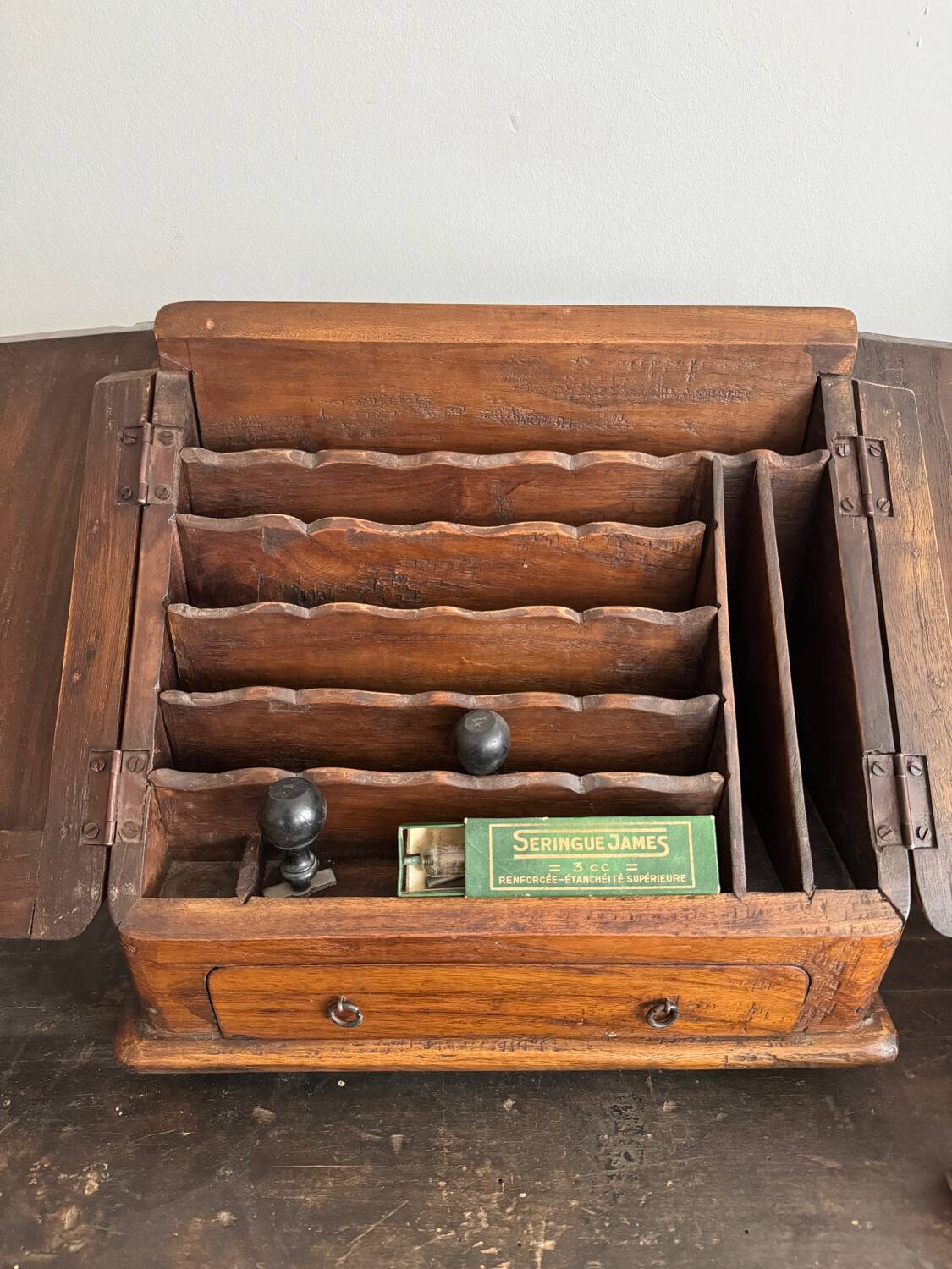 Small wooden storage unit
