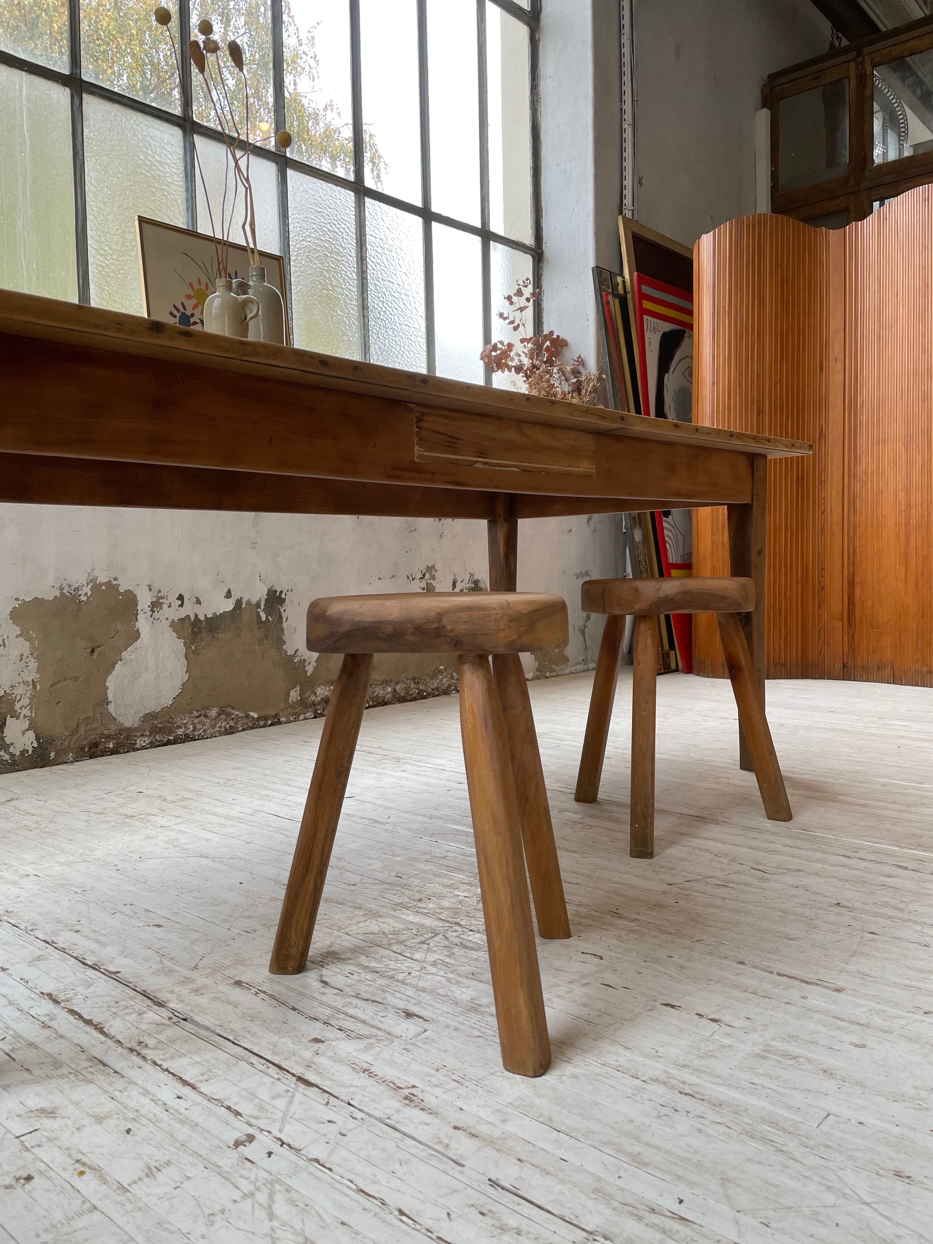 Oak farmhouse table 2m