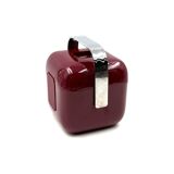 Space age red Ice Bucket, Guzzini Italy, ca. 1970s