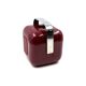 Space age red Ice Bucket, Guzzini Italy, ca. 1970s