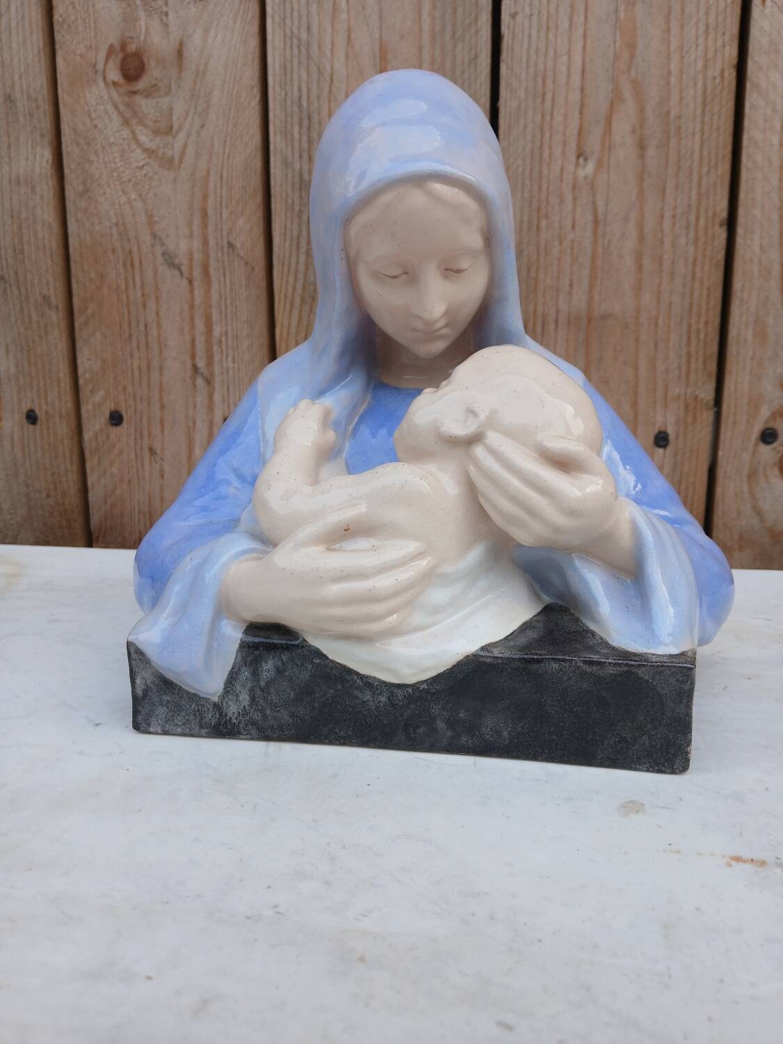 Virgin and Child statue by Maria Caullet Nantard