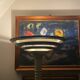 Lampadaire art-déco en métal