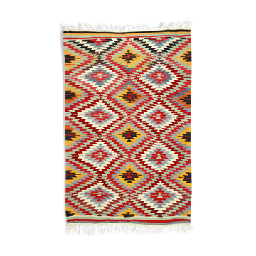 Anatolian handmade kilim rug 183 cm x 135 cm