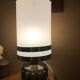 Lampe vintage, lampe en verre signé Robert de Schuytener, lampe de chevet, lampe à poser