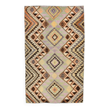 6x9 Faded Color Turkish Vintage Kilim,Handmade Wool Kilim Rug 172x284 Cm