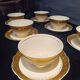 6 cups and saucers in porcelain