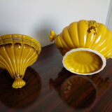 Mustard yellow soup or candy maker
