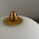 Art deco wall lamp or ceiling lamp in brass and white opaline