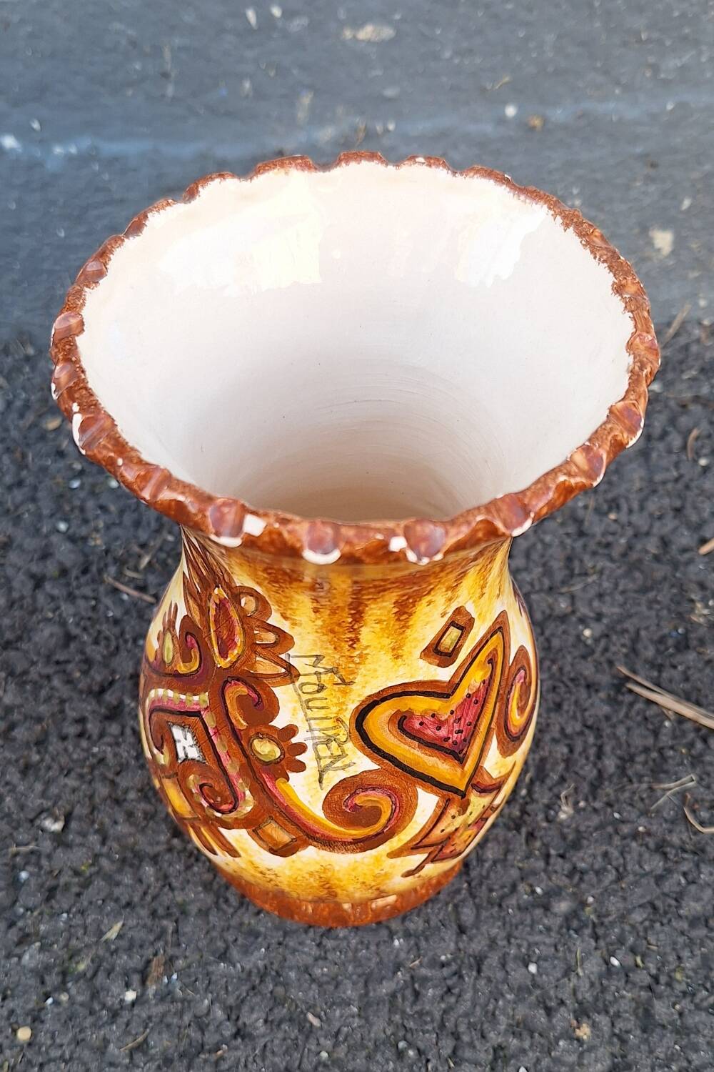 Paul Fouillen Quimper ceramic vase