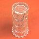 Années 1960  Grand vase cornet  Verre épais transparent